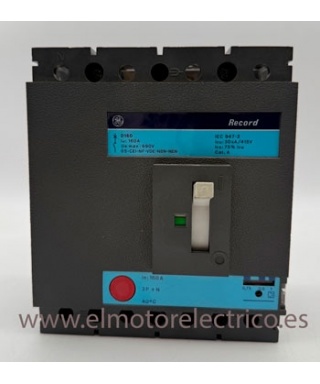 INTERRUPTOR AUTOMATICO GE RECORD 160A RF.713150 230V 4 POLOS 