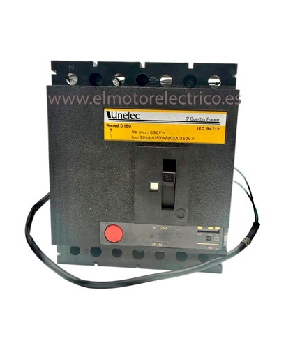 INTERRUPTOR AUTOMATICO GE RECORD 125A RF.713151 230V 4 POLOS 