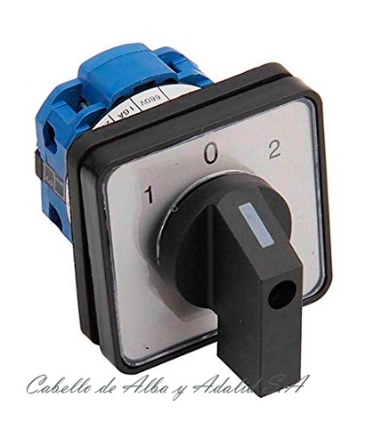INTERRUPTOR SELECTOR ZH-A-2 POSICIONES 1-0-2N 10A MONOFASICO MANIOBRA