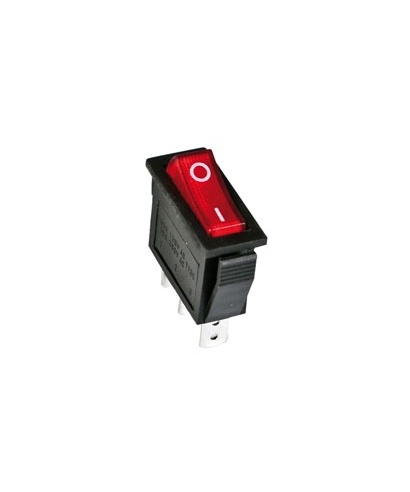 INTERRUPTOR LUMINOSO 16 A TECLA ESTRECHA ON-OFF