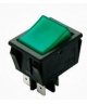 INTERRUPTOR LUMINOSO 16A TECLA VERDE 2 CONTACTOS