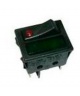 INTERRUPTOR ROJO+PILOTO VERDE RF.9519  15 A  30X22MM