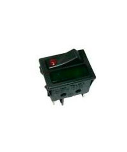INTERRUPTOR ROJO+PILOTO VERDE RF.9519  15 A  30X22MM