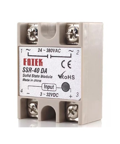 RELE ESTADO SOLIDO SSR-40 DA ENTRADA 3-32 VDC SALIDA 24-380 VAC