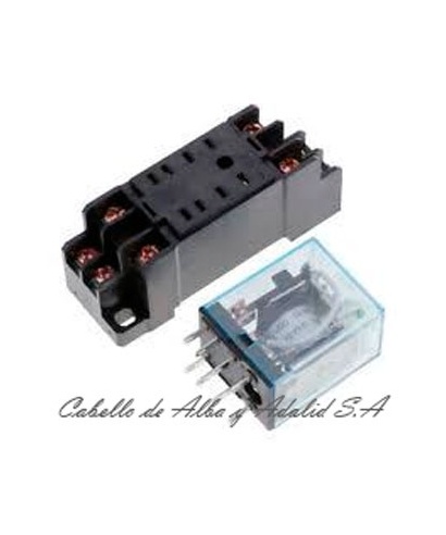 BASE RELE MINI 2 CONTACTOS PYF08AN OMRON
