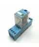 RELE MINI CON BASE AC 220 V RELECO SERIE QR-C 
