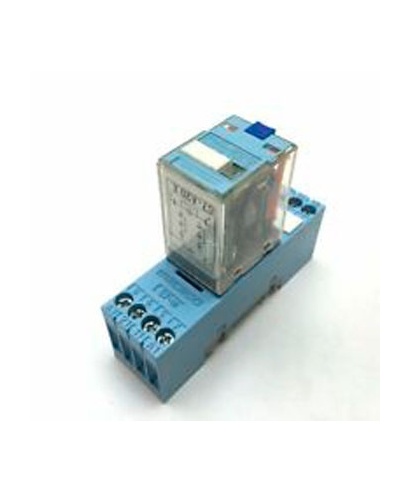 RELE MINI CON BASE AC 220 V RELECO SERIE QR-C 