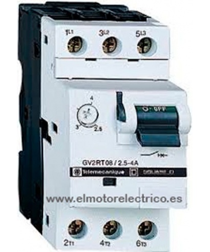 DISYUNTOR GUARDAMOTOR 2.5-4 AMP GV2-RT08 TELEMECANIQUE