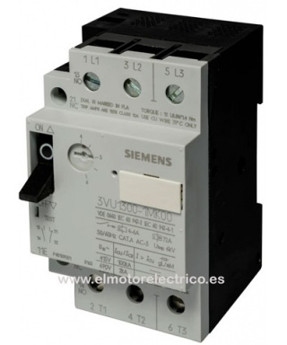 DISYUNTOR GUARDAMOTOR 3.2-5 AMP 3VU1300-1NJ00 11E 1NO+1NC SIEMENS