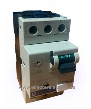 DISYUNTOR GUARDAMOTOR 4-6.3 AMP GV2 RT10 TELEMECANIQUE