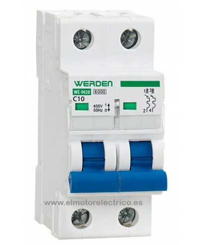MAGNETOTERMICO BIPOLAR 16A WERDEN