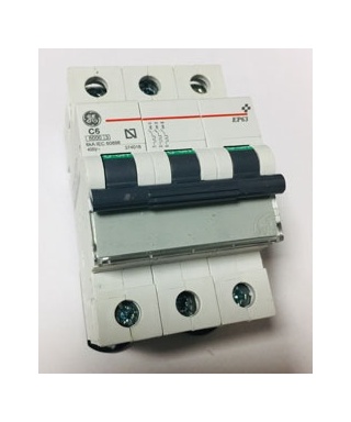 MAGNETOTERMICO TRIPOLAR 6 AMP EP63 C06 674018 GENERAL ELECTRIC