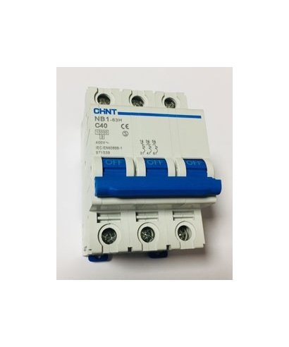 MAGNETOTERMICO TRIPOLAR 40 AMP 3P NB1-63H C40 CHINT