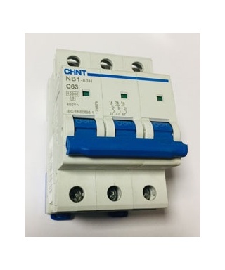 MAGNETOTERMICO TRIPOLAR 63 AMP 3P NB1-63 C63 CHINT