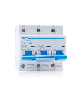 MAGNETOTERMICO TRIPOLAR 80 A DZ158-125 3P 80 A 10 KA CHINT CURVA DZ 158095