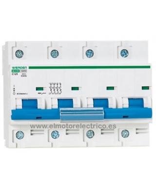 MAGNETOTERMICO TETRAPOLAR 125A WERDEN