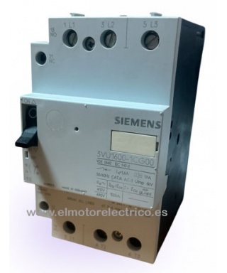 INTERRUPTOR MAGNETOTERMICO 11E 1NO+1NC 3VU1600-1CG00 SIEMENS