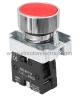 PULSADOR METALICO ROJO NC CON RETORNO 