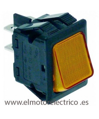 PULSADOR AMBAR 30x22mm 230 V RF. 0103147  FAGOR 
