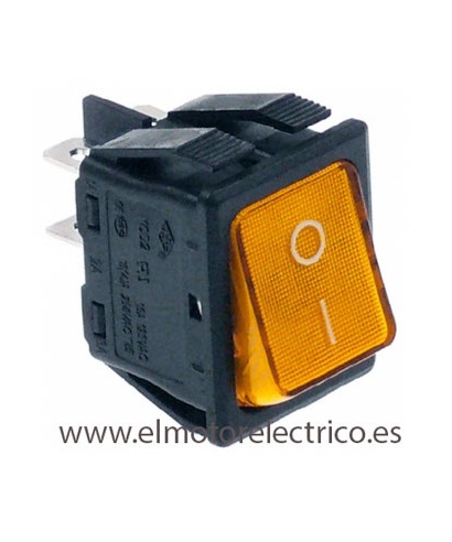PULSADOR AMBAR 30x22mm 230 V RF. V-1835