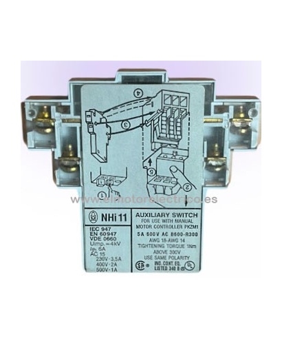 CONTACTO AUXILIAR NHi 11 VDE 0660.