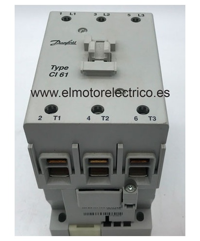 CONTACTOR 3 POLOS C61 100 AMP. 220V DANFOSS