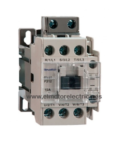 CONTACTOR 18 AMP. 380V RV40 N31811400 3NO/1NO/1NC REVALCO.