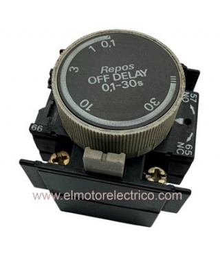 TEMPORIZADOR LA2D22A65 TELEMECANIQUE OFF DELAY 01-30 S
