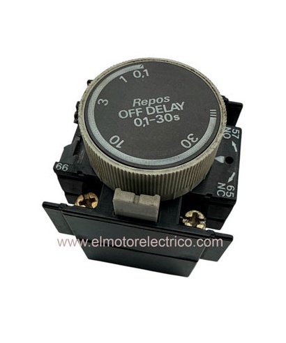TEMPORIZADOR LA2D22A65 TELEMECANIQUE OFF DELAY 01-30 S
