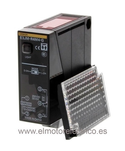 FOTOCELULA E3JM-R4M4 OMROM MULTIFUNCION EN CARCASA DE PLASTICO CON TEMPORIZADOR TENSION ALIMENTACION  12-240VC Y 24 240VC