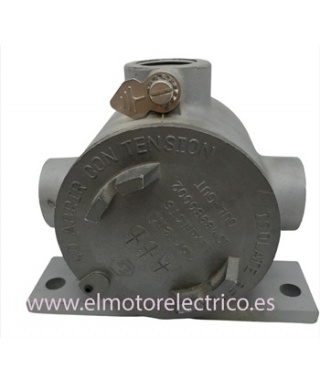 CAJA EMPALME NORTEM GUA-GUT  BASE 3 TOMAS DE 3/4" ANTIDEFRAGANTE CON TAPA DE APERTURA ROSCADA  ALEACION DE ALUMINIO