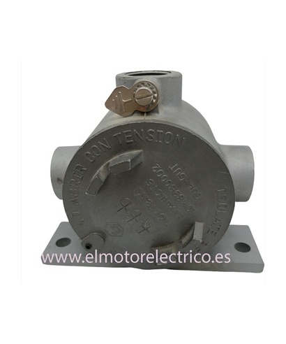 CAJA EMPALME NORTEM GUA-GUT  BASE 3 TOMAS DE 3/4" ANTIDEFRAGANTE CON TAPA DE APERTURA ROSCADA  ALEACION DE ALUMINIO