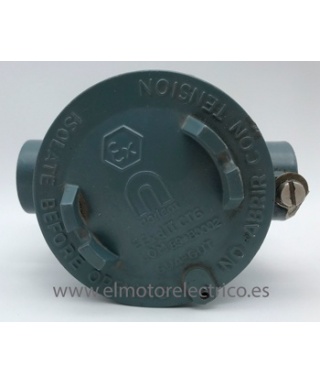 CAJA EMPALME NORTEM GUA-GUT 2 TOMAS DE 1/2" ANTIDEFRAGANTE  CON TAPA DE APERTURA ROSCADA  ALEACION DE ALUMINIO