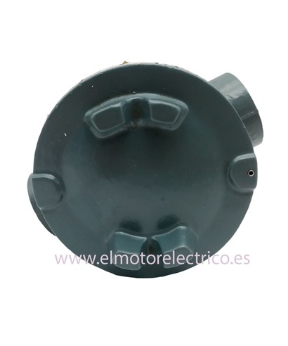 CAJA EMPALME REDONDA ANTIDEFRAGANTE 2 TOMAS DE 3/4" 70MM ALTO CON TAPA DE APERTURA  ALEACION DE ALUMINIO