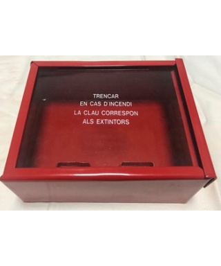CAJA TAPA CRISTAL PARA ALARMA FUEGO