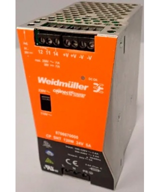 FUENTE ALIMENTACION.24V 120W 5A MARCA WEIDMULLER RECUPERADA