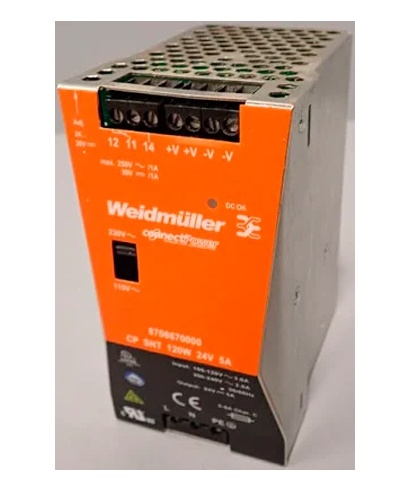 FUENTE ALIMENTACION.24V 120W 5A MARCA WEIDMULLER RECUPERADA