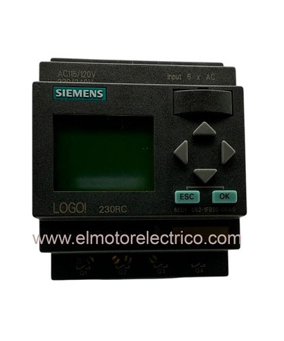 RELE LOGO! 230RC. CON DISPLAY  230V AC / 230V AC /RELES, 8 ED 4SD, 