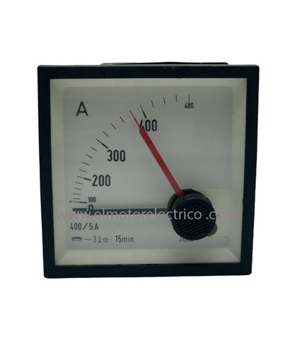 AMPERIMETRO ANALOGICO 0-480 6.5X6.5  