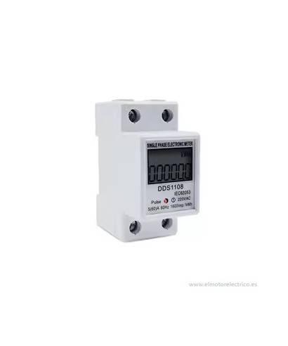 MEDIDOR CONSUMO ENERGIA PANTALLA DIGITAL DDS1108 230V AC 50Hz 60A