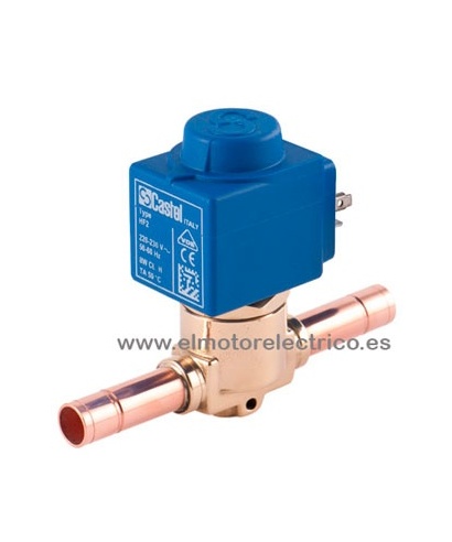 VALVULA SOLENOIDE CASTEL 1028/2A6 1/4 SOLDAR 220V 8W