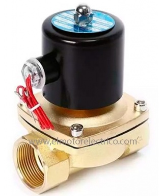 VALVULA SOLENOIDE 1" ELECTRICA 220V 80 ºC DE 0-10KG ORIFICIO 25