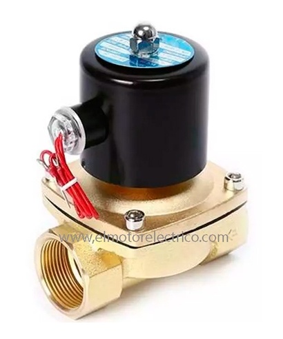 VALVULA SOLENOIDE 1" ELECTRICA 220V 80 ºC DE 0-10KG ORIFICIO 25