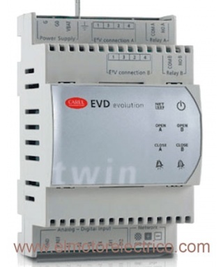 DRIVER DE GESTION DE DOS VALVULAS DE EXPANSION ELECTRONICA
CAREL EVD0000T50 RECUPERADO SIN USO 
