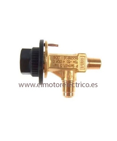 VALVULA SEGURIDAD EN ANGULO 3060/34 CASTEL 3/8 NPT X 1/2 SAE 30BAR