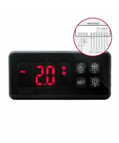 CONTROLADOR PANEL ,TERMOSTATO D14323  AKO