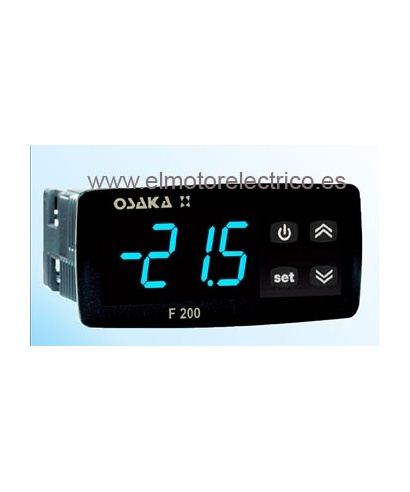 TERMOSTATO  DIGITAL F200 REFRIGERACION PANEL 2 RELES 2 SONDAS 220V MARCA OSAKA