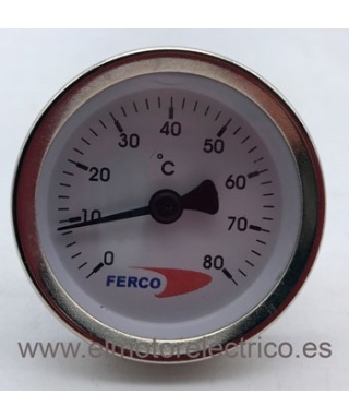 TERMOMETRO HORIZONTAL DE 0º A 80º FERCO
