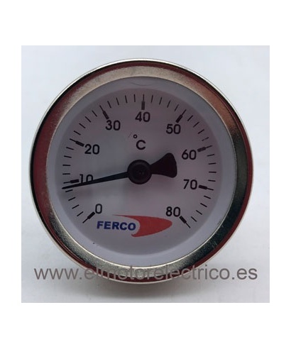 TERMOMETRO HORIZONTAL DE 0º A 80º FERCO