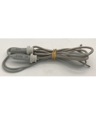 RESISTENCIA SILICONA FORRADA CON CABLE FLEXIBLE METALICO 240V 